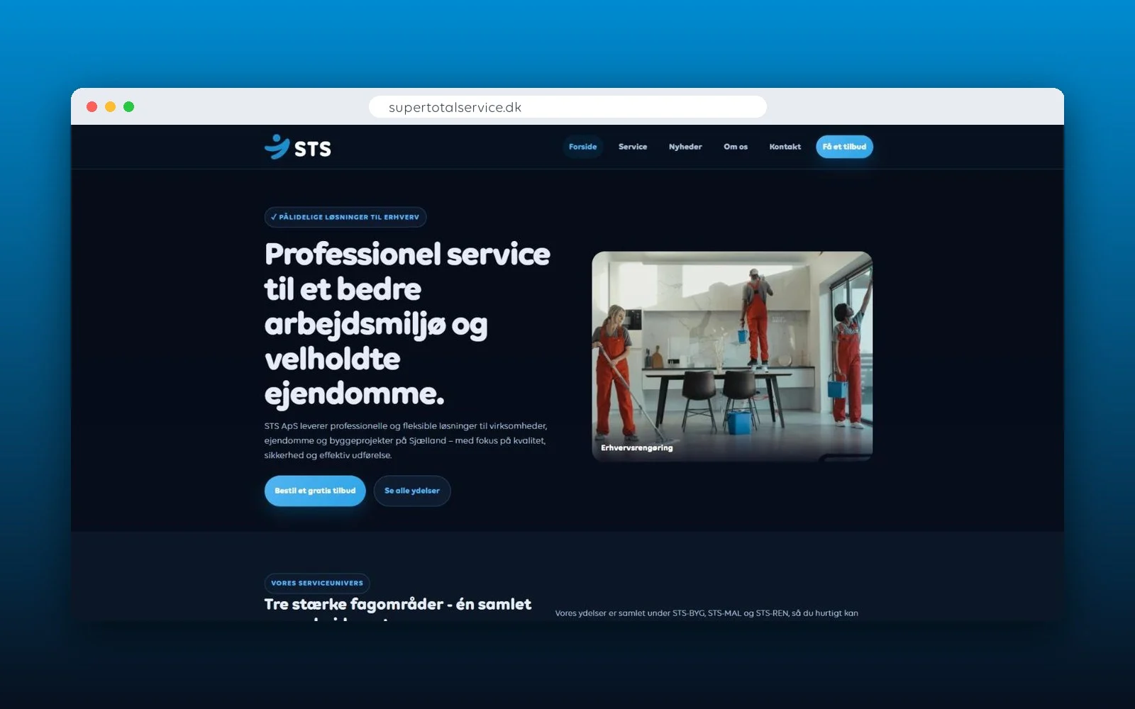 STS har fået ny hjemmeside: Alle vores ydelser samlet ét sted